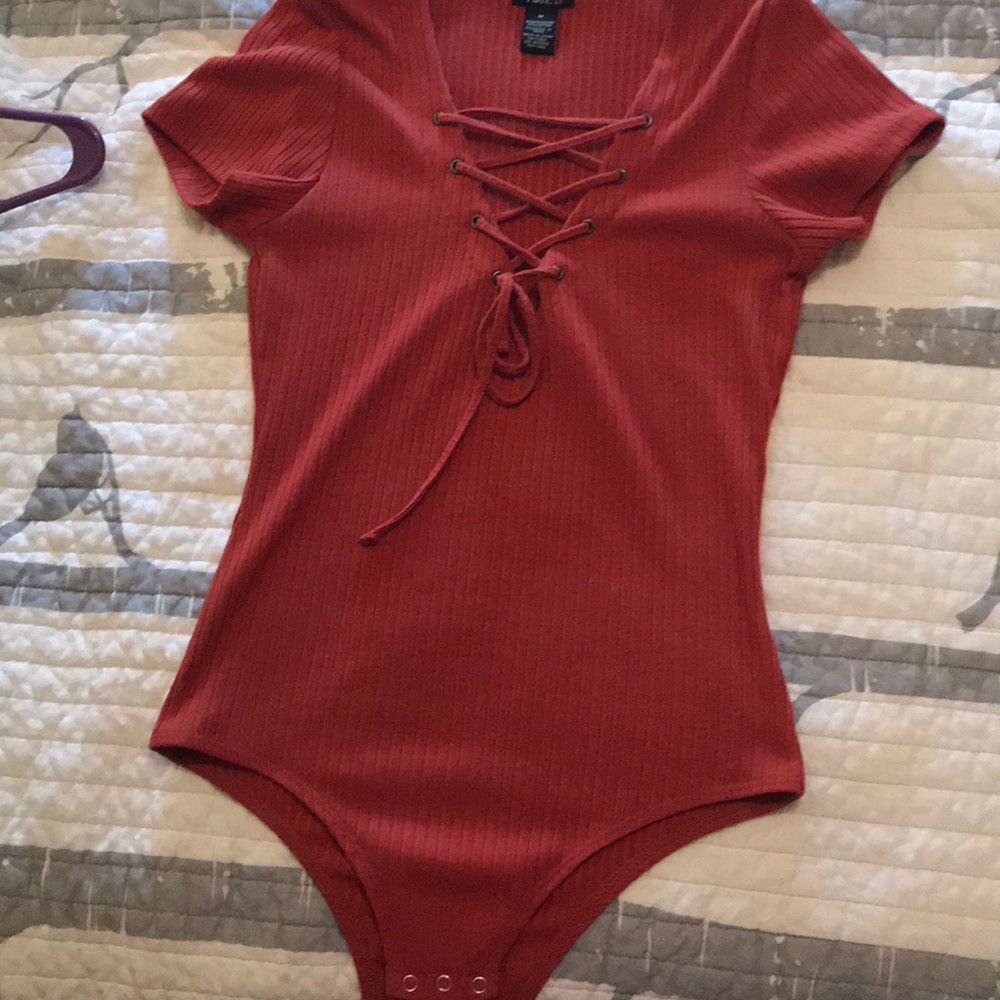 Orange booby one suit